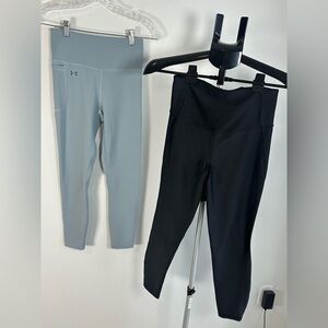 Under Armour Light Blue/Gray and All in Motion Black Leggings Lot size Small